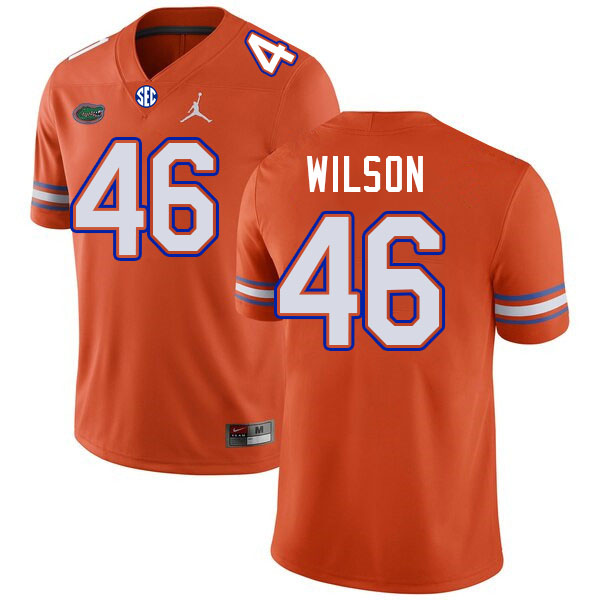 Men #46 Ethan Wilson Florida Gators College Football Jerseys Stitched-Orange